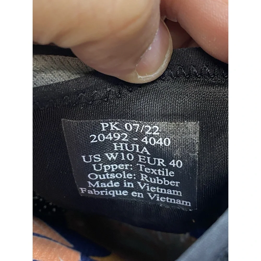 OLUKAI Shoes Womens US 10 Black Huia Mesh Lace-Up Athletic Sneakers